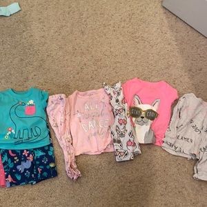 12 month pajama lot dinos dog ballerina dancer